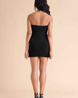 Crystal Halter Neck Mini Dress