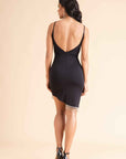 Crystal Fringe Trim Bodycon Dress