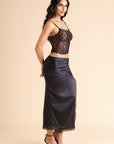 Black Lace Corset Co-ord Set