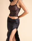 Black Lace Corset Co-ord Set