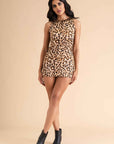 Leopard Print Mini Dress