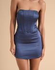 Strapless Corset Mini Dress