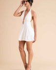 Sequin Halter Mini Dress