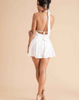Sequin Halter Mini Dress