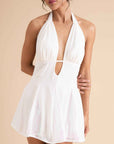 Sequin Halter Mini Dress