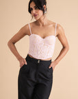 Lace Boned Corset Top