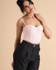 Lace Boned Corset Top