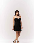 Pleated Bustier Mini Dress