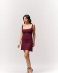 Burgundy Mini Bodycon