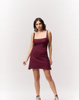 Burgundy Mini Bodycon