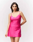 Strappy Fit 'n' Flare Pink Mini