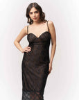 Detail Lace Bodycon Dress