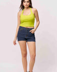 Halter Neck Fitted Tee