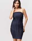 Strapless Denim Bodycon