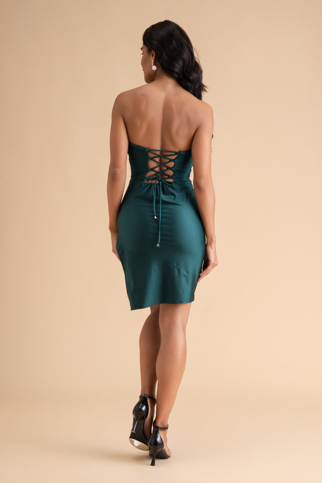 Sweetheart Neck Sparkle Dress