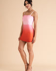 Sunset Blush Ombre Mini Dress