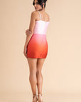 Sunset Blush Ombre Mini Dress