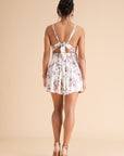 Floral Ruched Strappy Dress