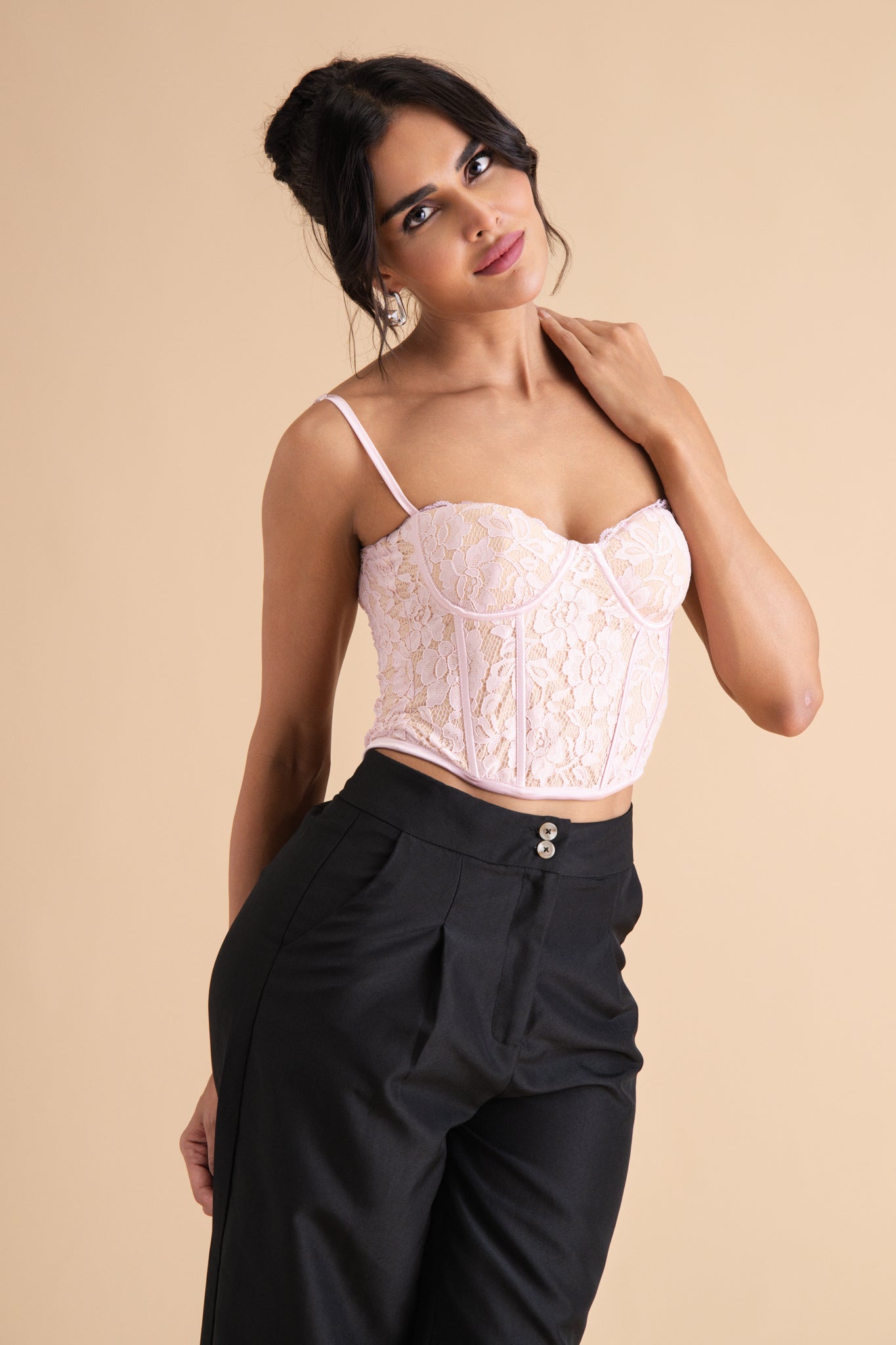 Lace Boned Corset Top