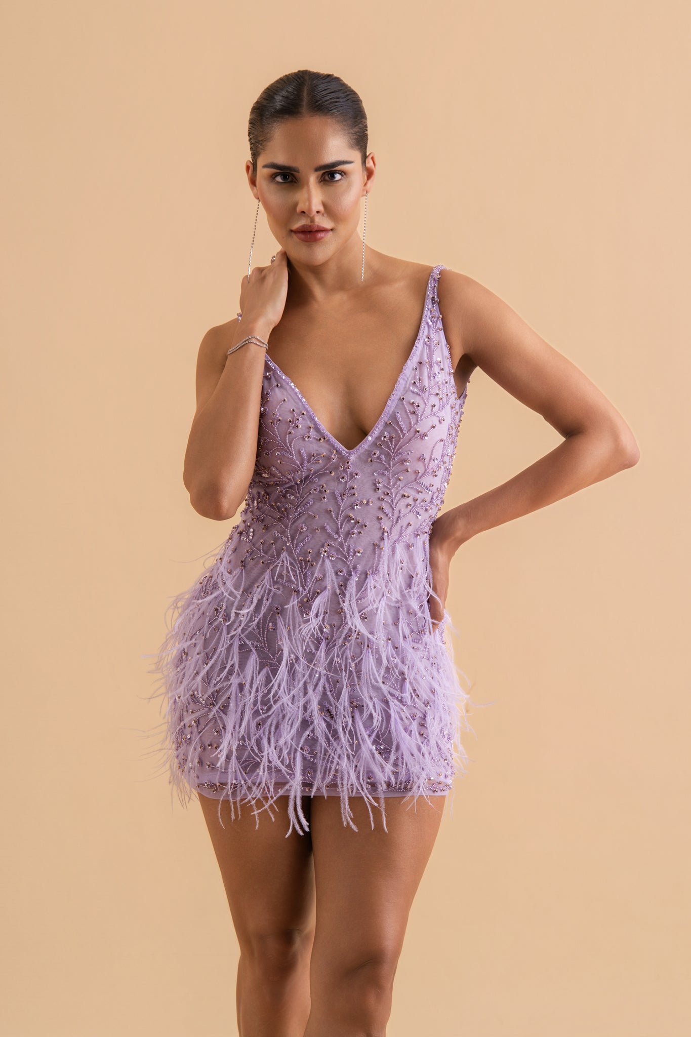Main Character Feather Dress