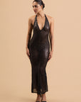 Midnight Halo Sequin Gown