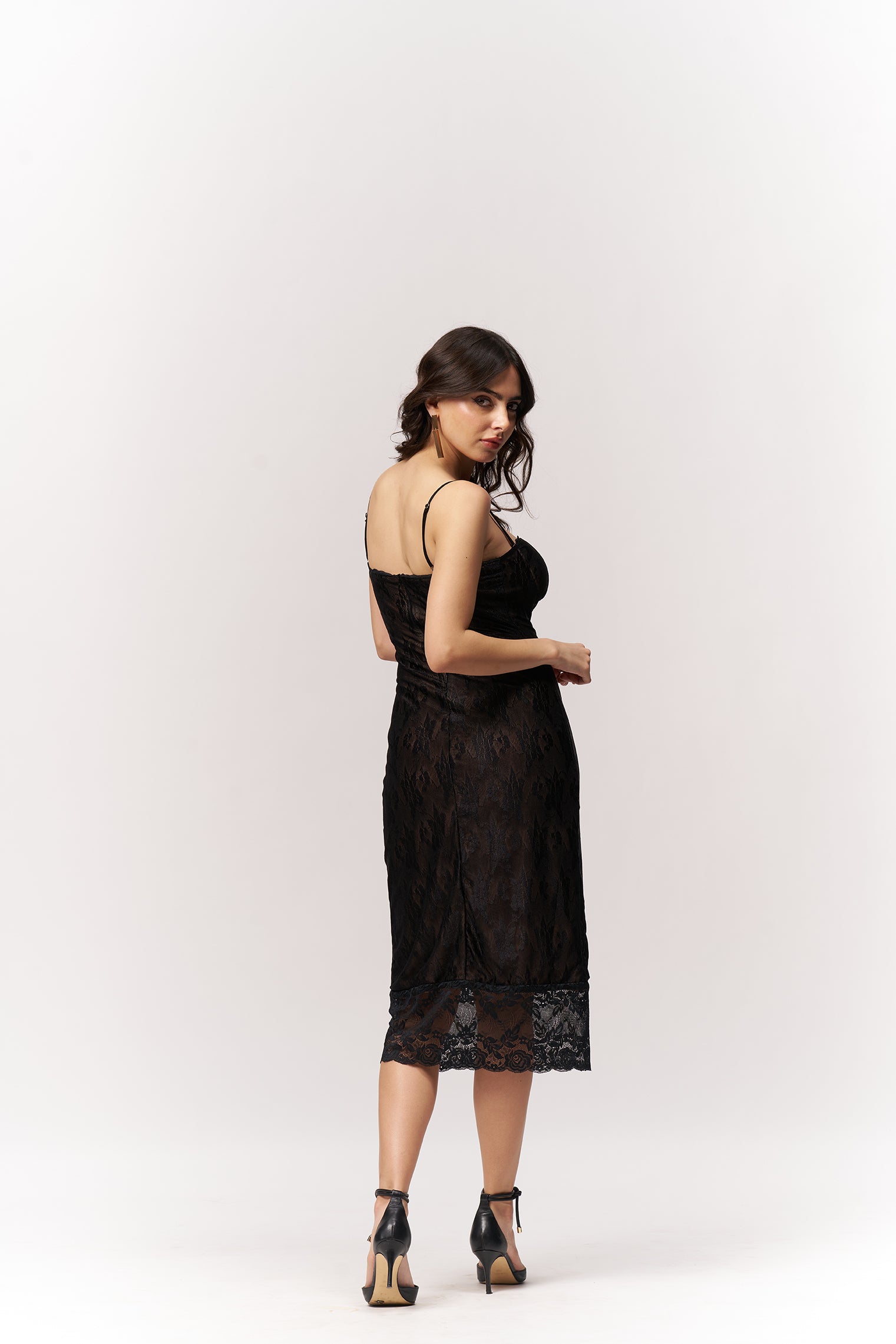 Detail Lace Bodycon Dress