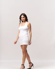 White Halter Bodycon