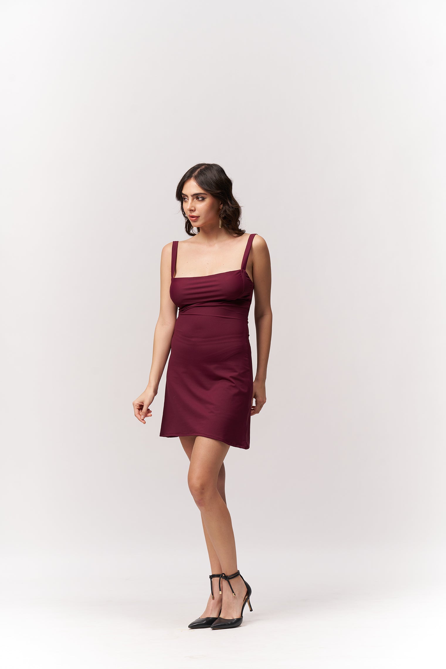 Burgundy Mini Bodycon
