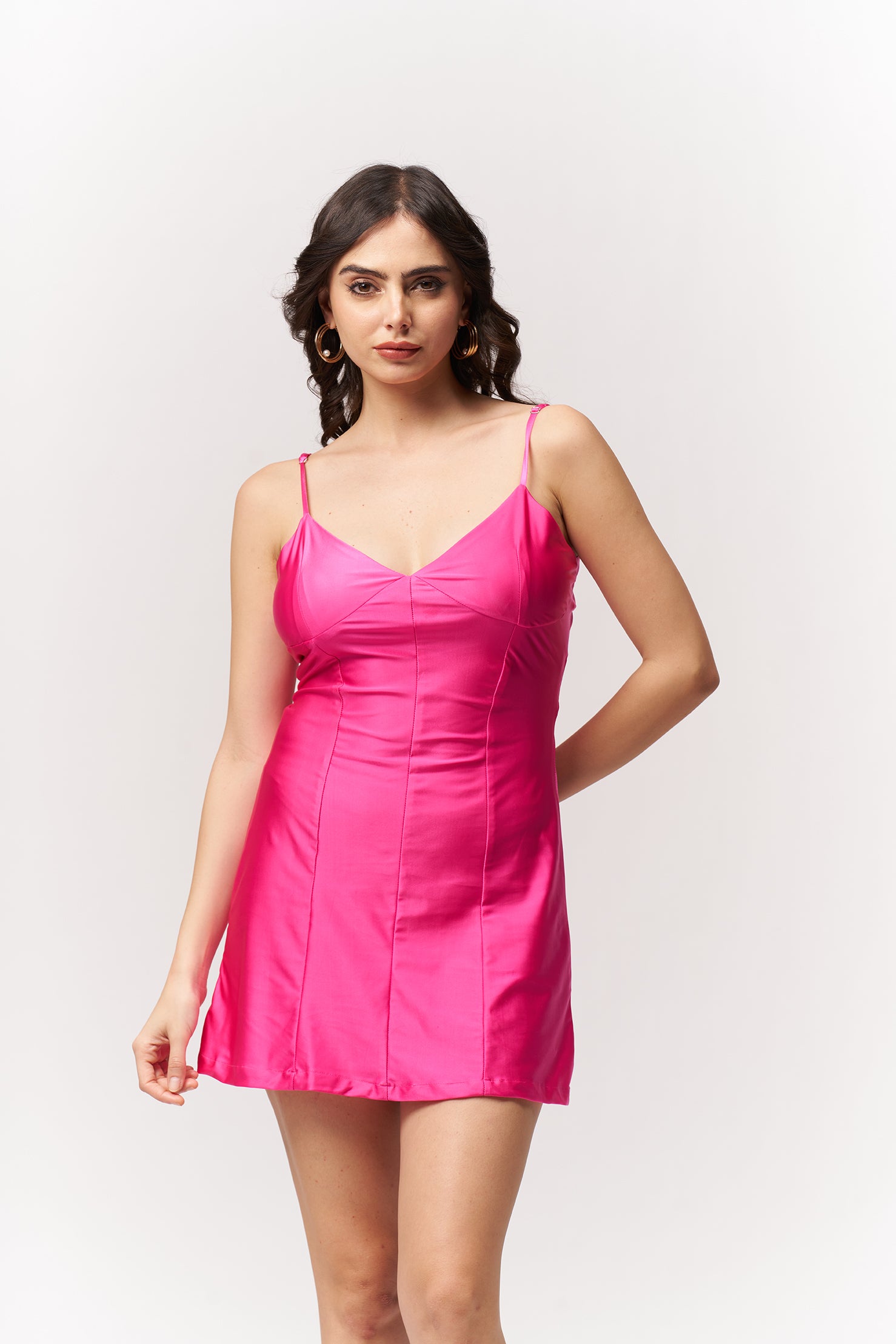 Strappy Fit 'n' Flare Pink Mini