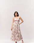 Printed Tiered Floor Length Dress