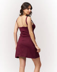 Burgundy Mini Bodycon