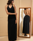 Midnight Muse Backless Maxi