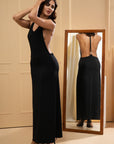 Midnight Muse Backless Maxi