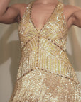 Gold Digger Fringe Dress